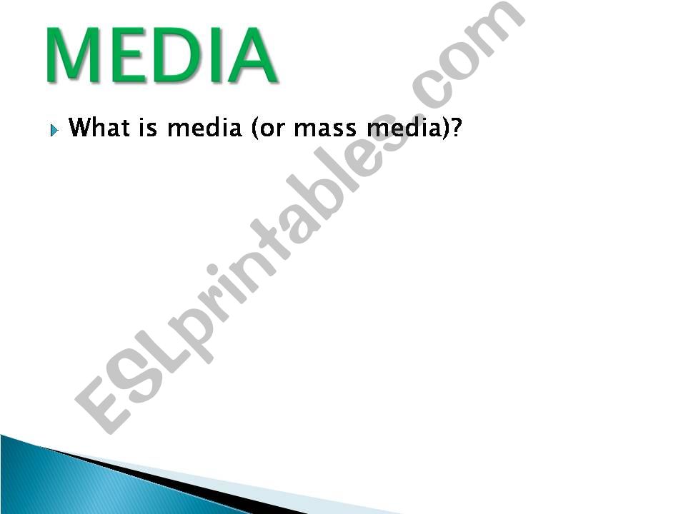 Mass media discussion powerpoint