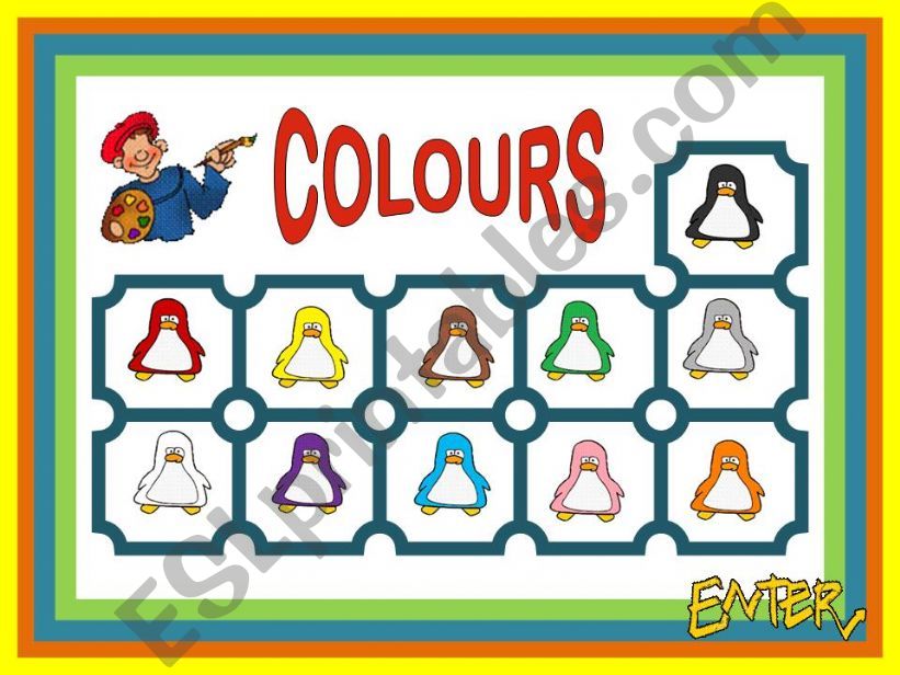 THE COLOURS GAME powerpoint