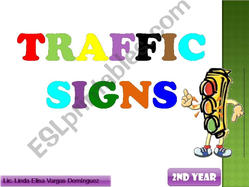TRAFFIC SIGNS  powerpoint