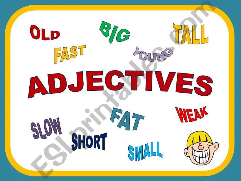 ADJECTIVES GAME - THE SUPERLATIVE