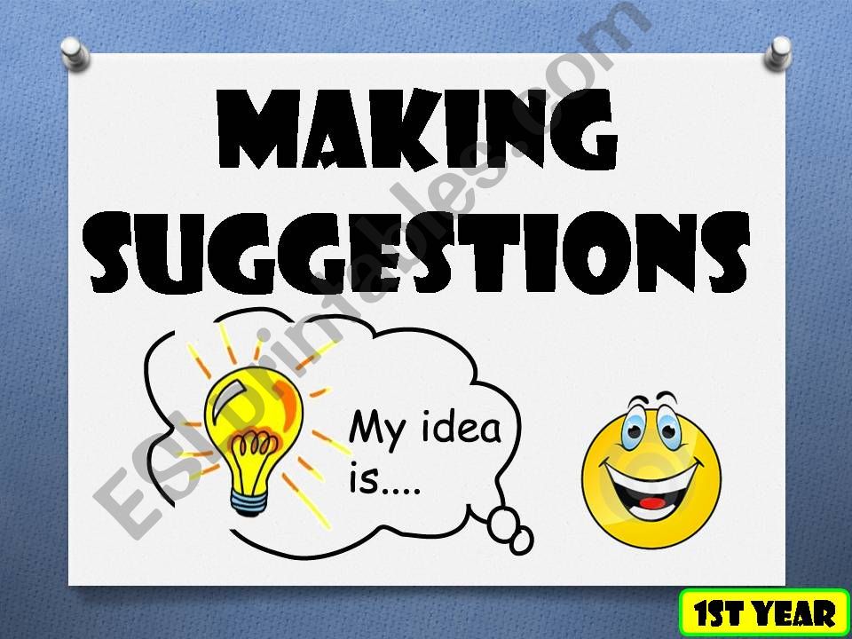 SUGGESTIONS powerpoint