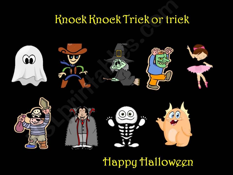 Trick or treat song cute ppt powerpoint