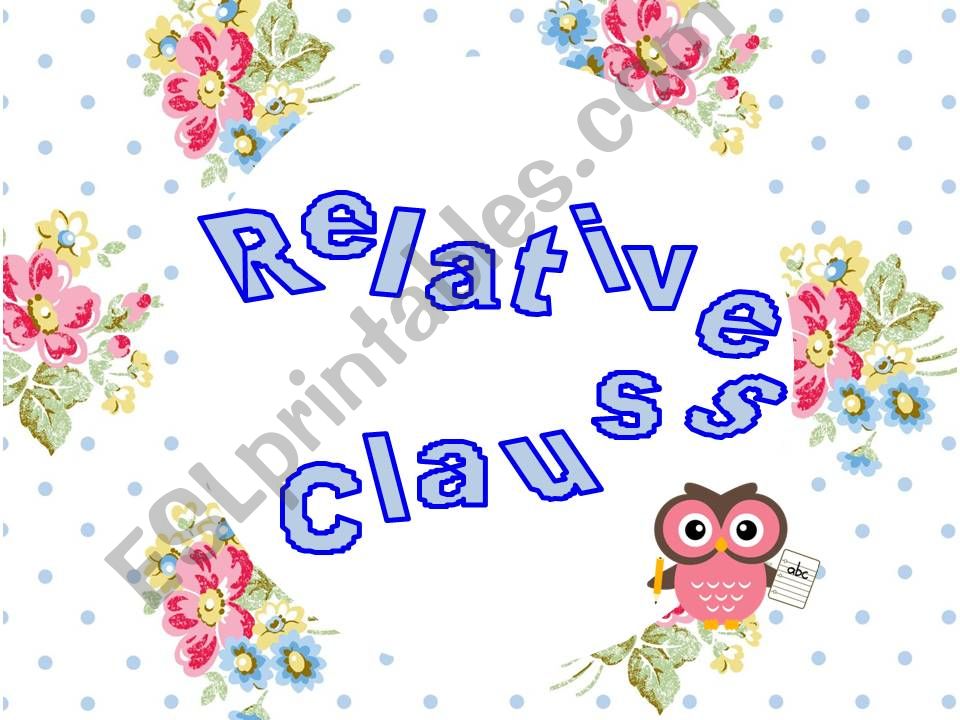 relative clauses powerpoint