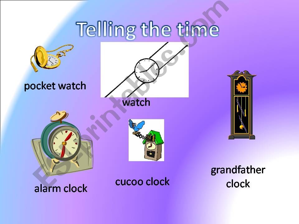 Telling the time powerpoint