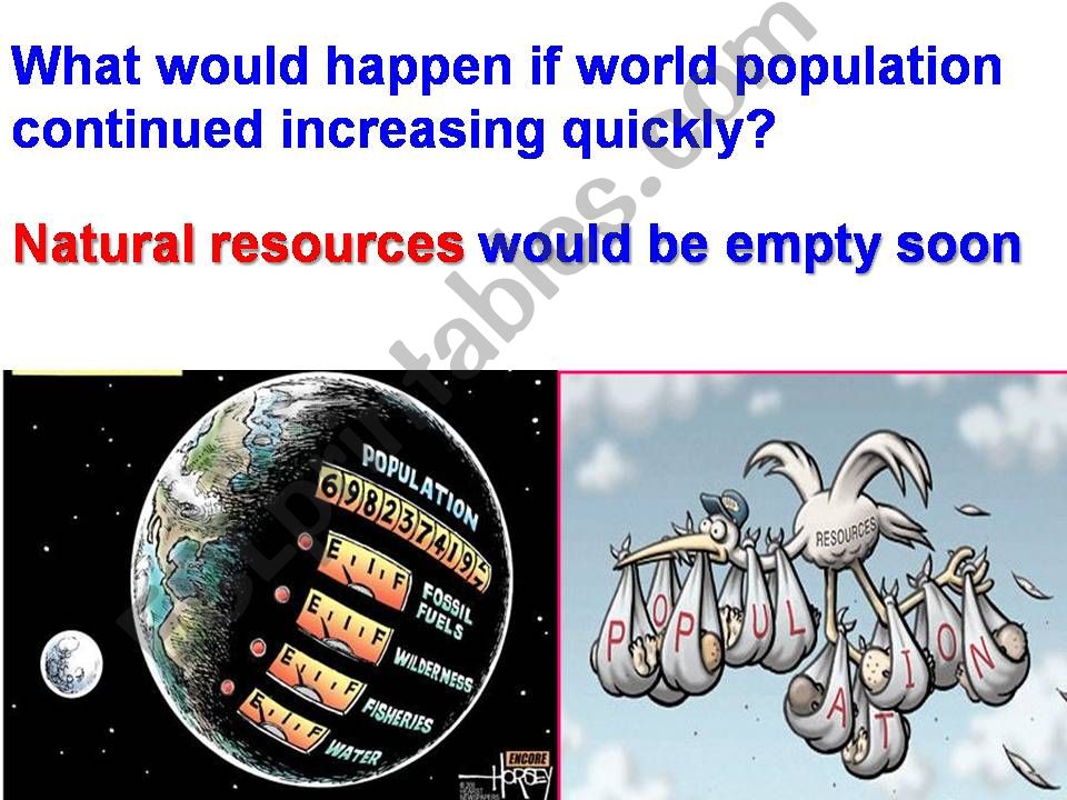 teaching reading about overpopulation