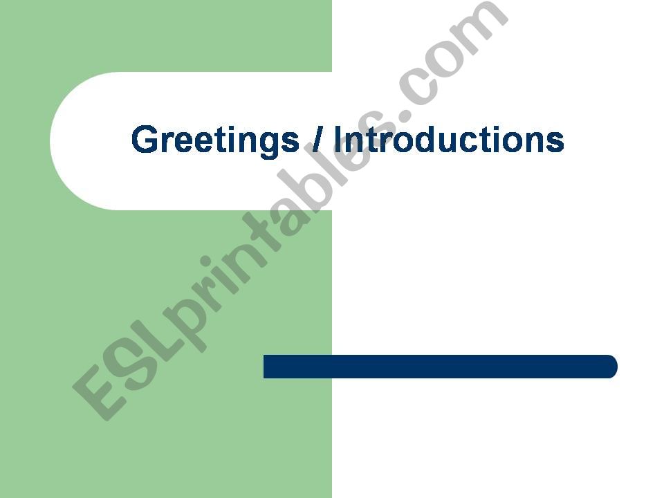 Greetings powerpoint