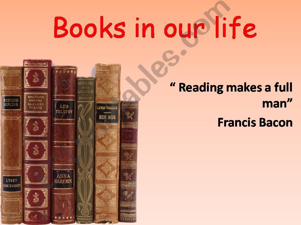 Books. kind of books powerpoint