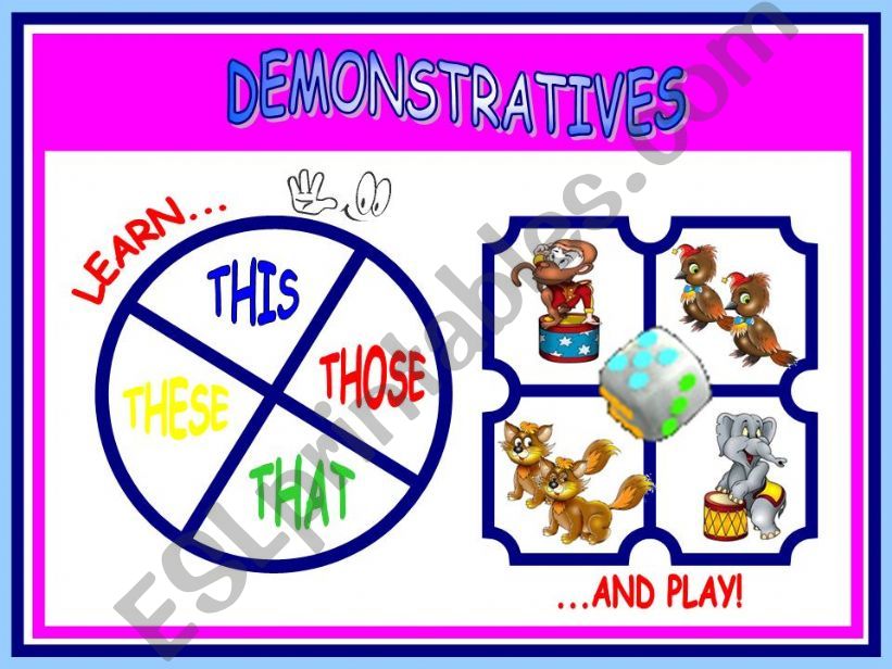 DEMONSTRATIVES GAMES powerpoint