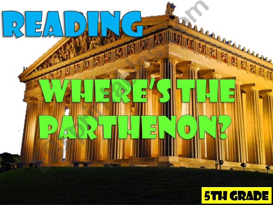 THE PARTHENON  powerpoint