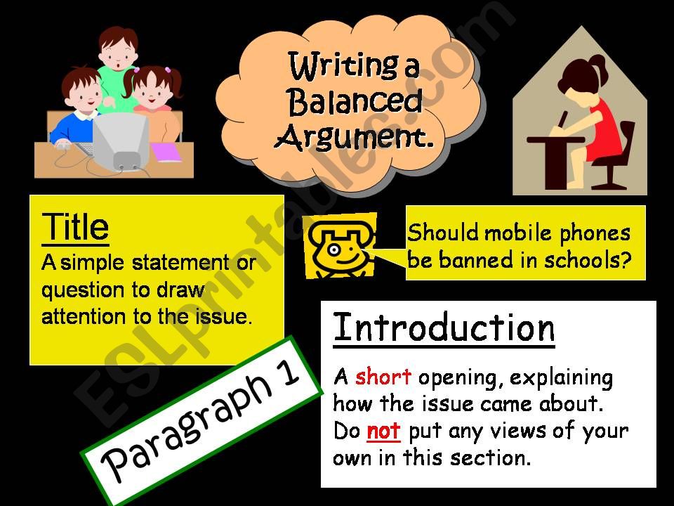 Writing a balanced argument powerpoint