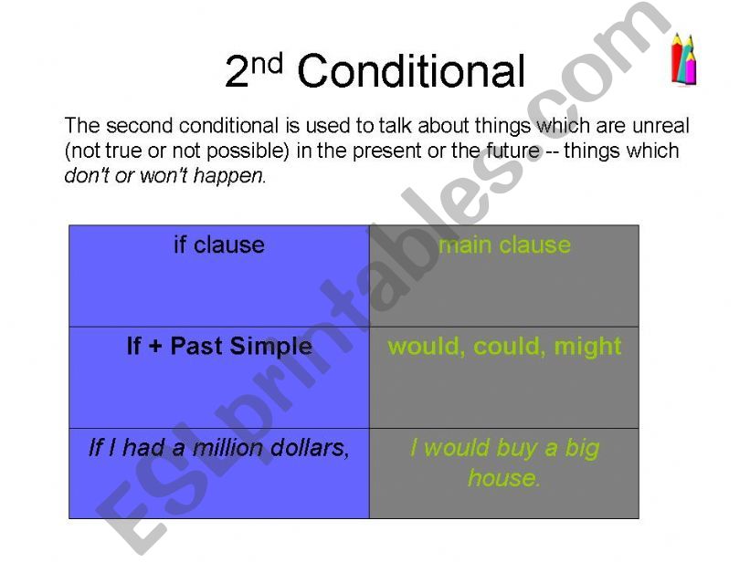 2 & 3 conditionals powerpoint