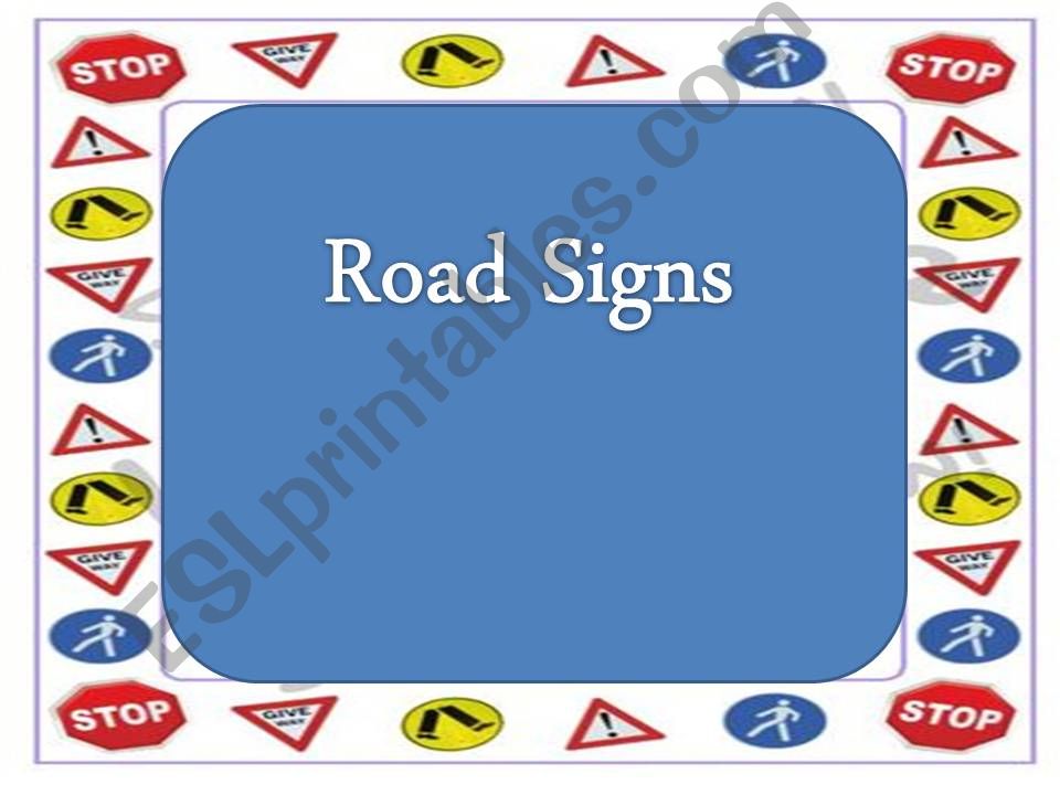 road signs powerpoint