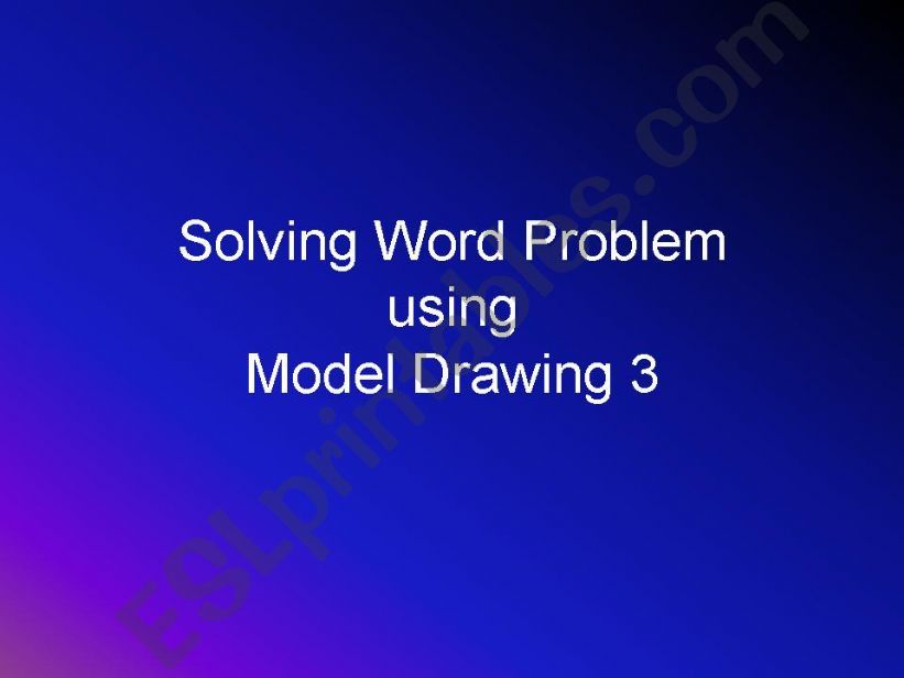 step by step to model drawing powerpoint