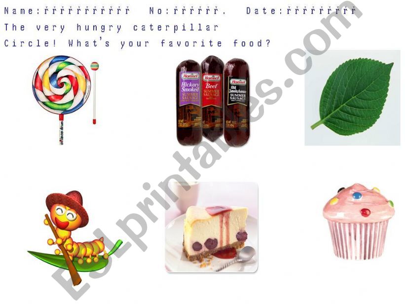 The very hungry caterpillar powerpoint