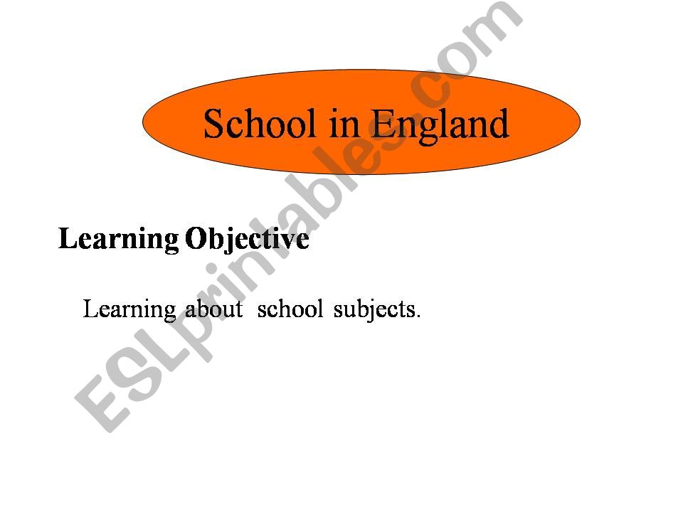 school subjects powerpoint