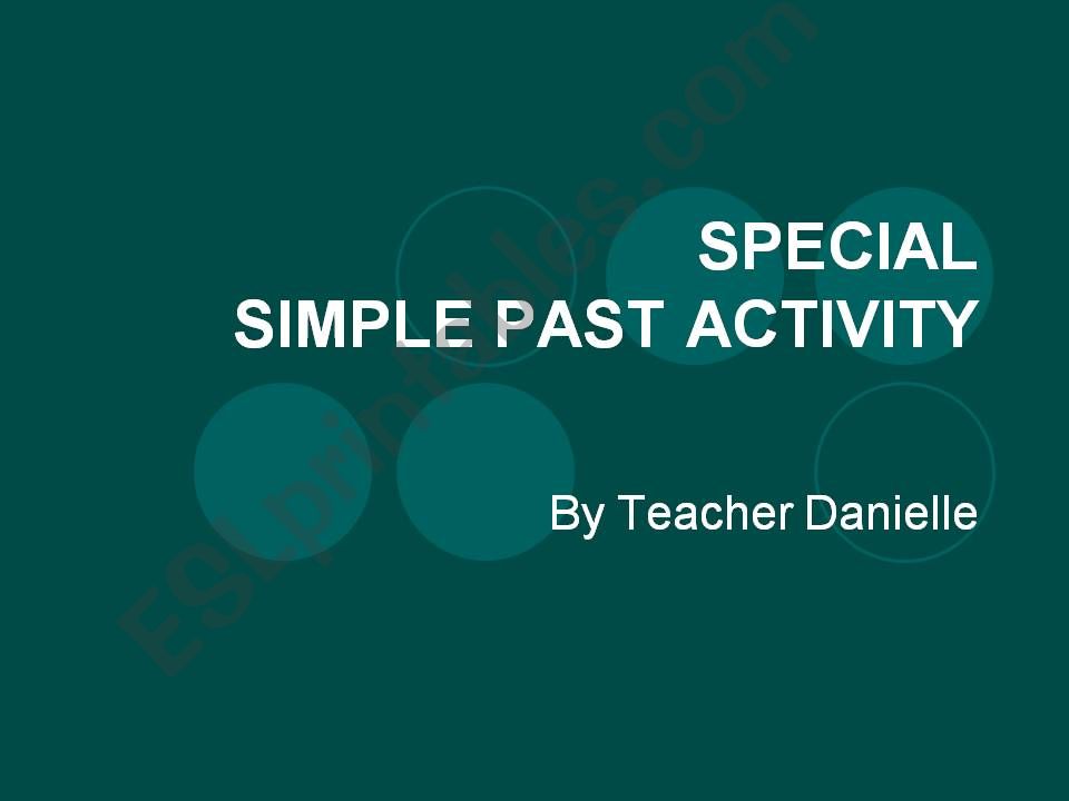 Musical Bingo - Simple Past powerpoint