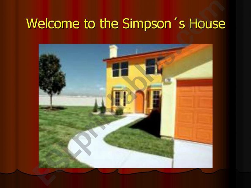 Rooms in the Simpsons house powerpoint
