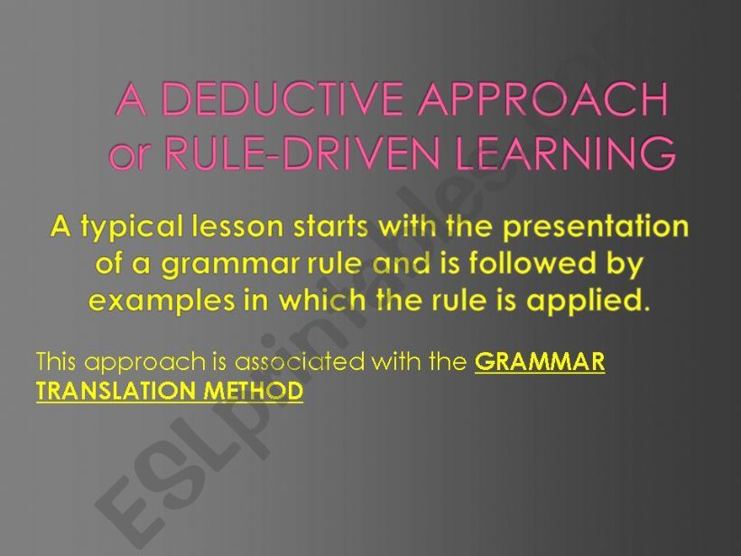 Teaching Grammar (second part)