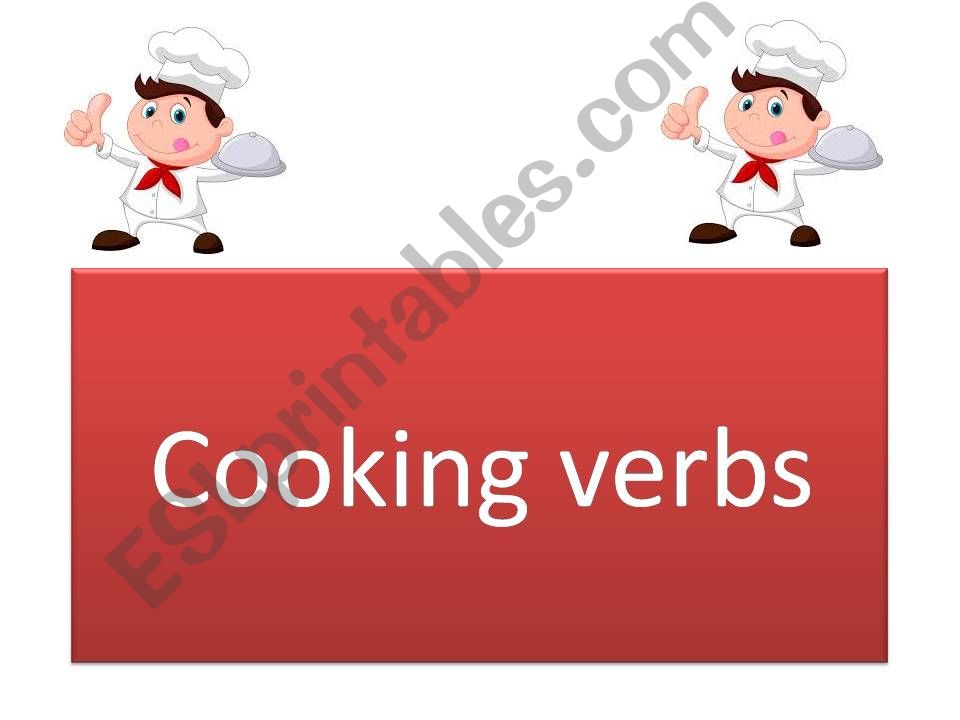 cooking verbs powerpoint