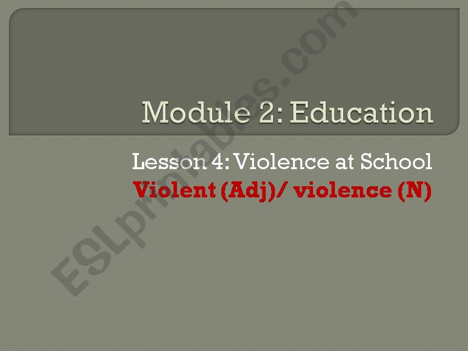 violence at school 9th Grade powerpoint