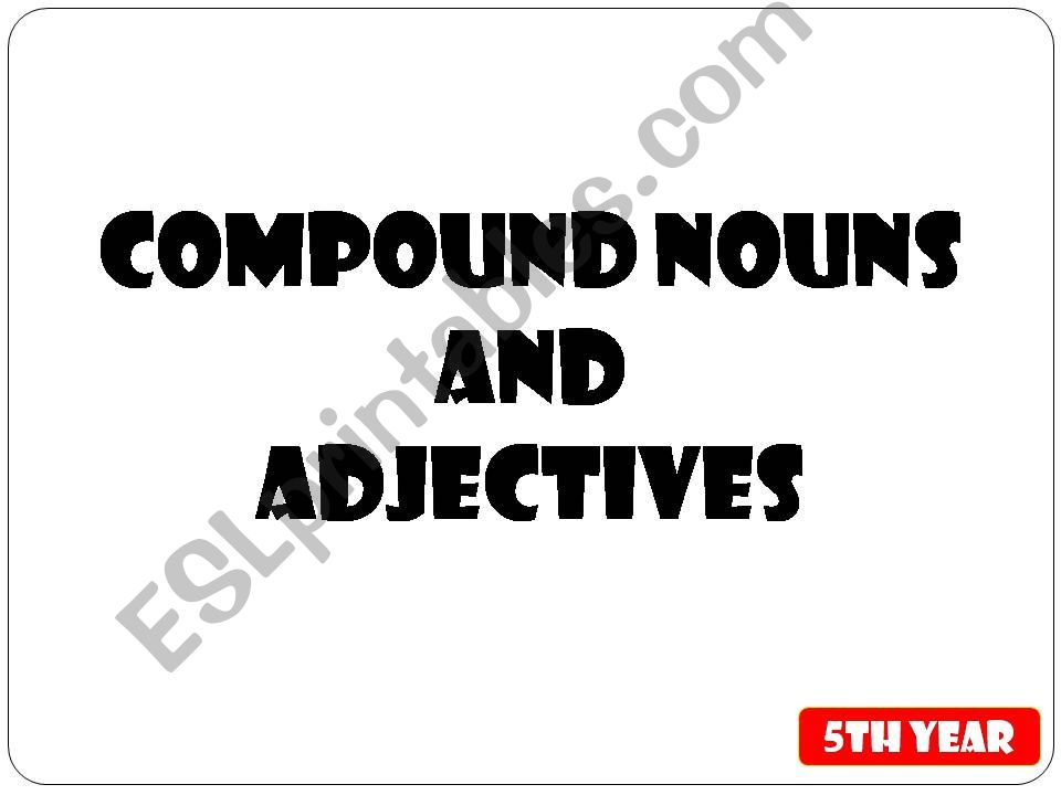 COMPOUND NOUNS  powerpoint