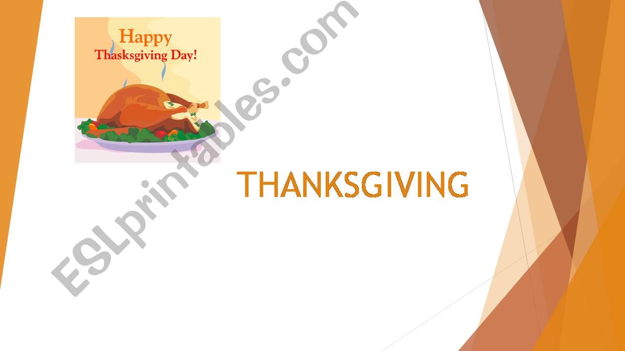 THANKSGIVING powerpoint