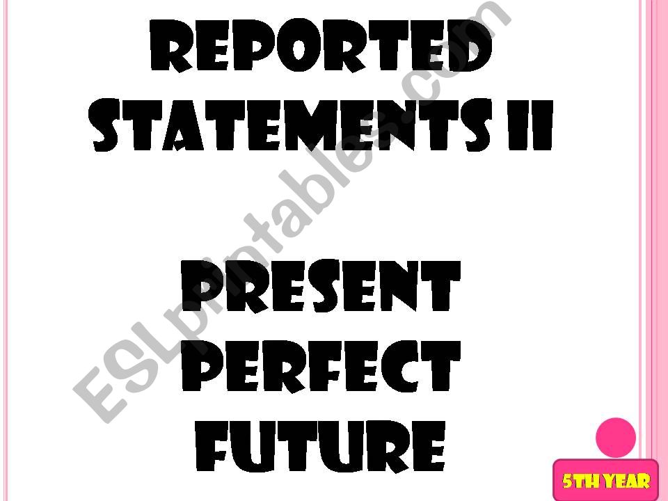 REPORTED STATEMENTS  powerpoint
