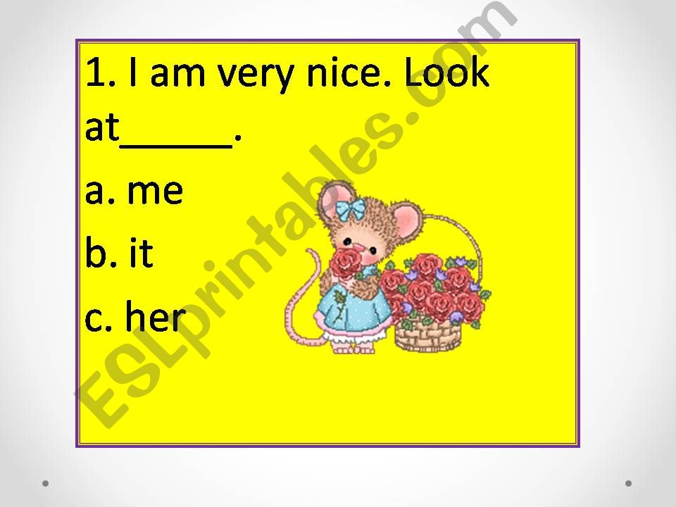 OBJECT PRONOUNS powerpoint