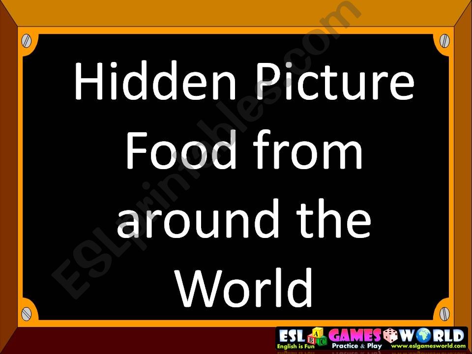 Food around the World powerpoint