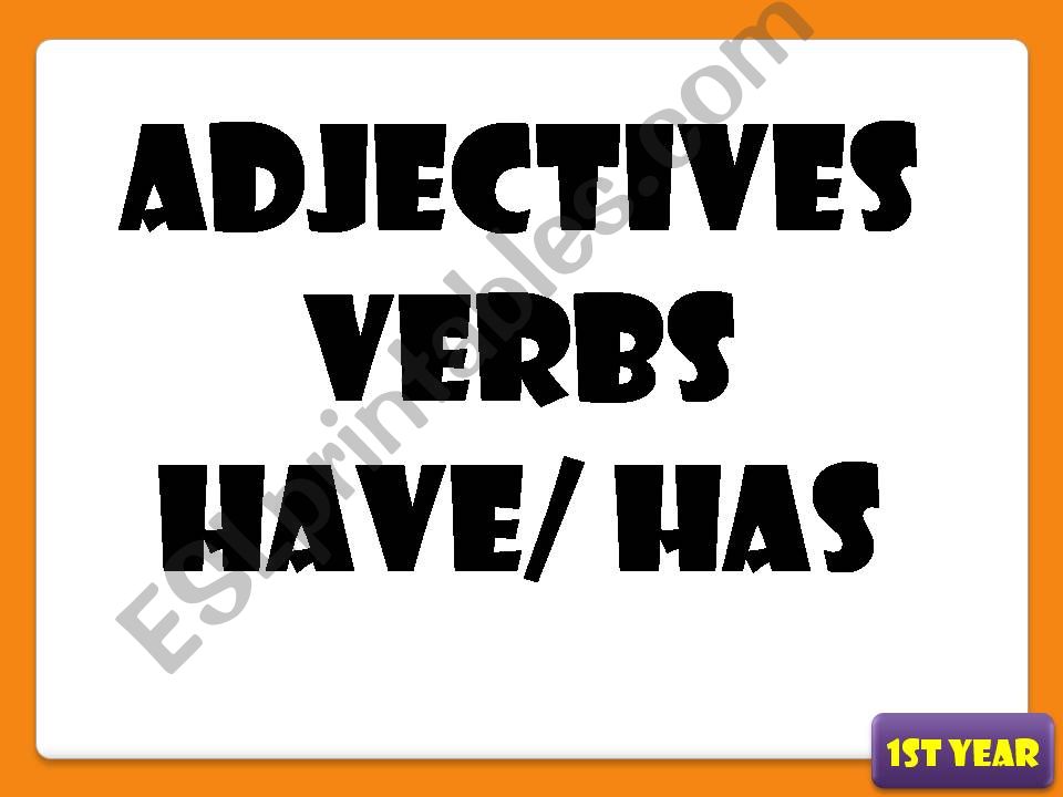 ADJECTIVES powerpoint