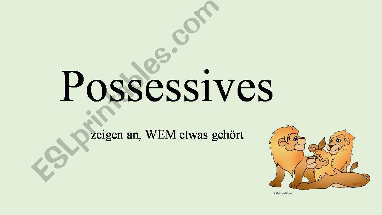 Possessives powerpoint