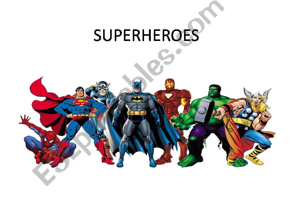 Superheroes powerpoint