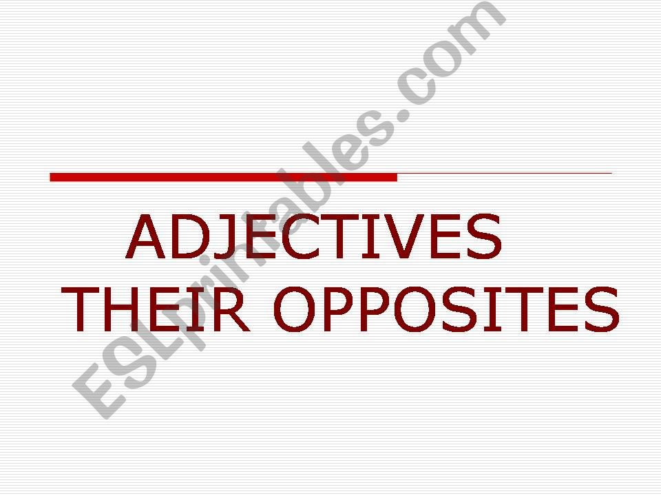 Adjectives powerpoint