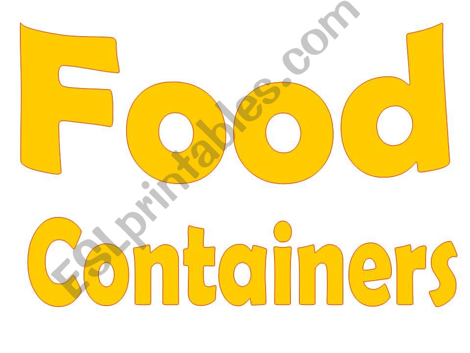 Food Container powerpoint