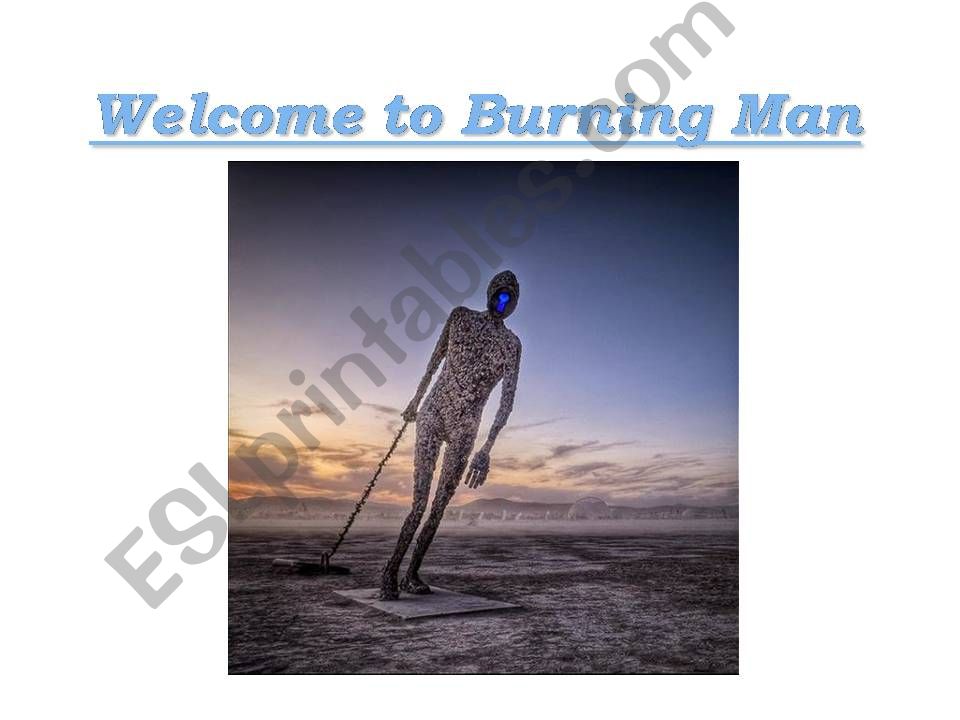 WELCOME TO BURNING MAN -- TEACHING VOCAB VIA CONTEXT - PART 1 OF 6