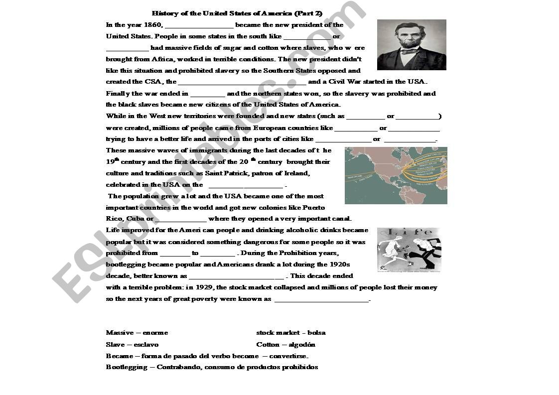 History of America II powerpoint