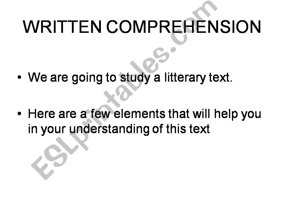 Little Women - written comprehension