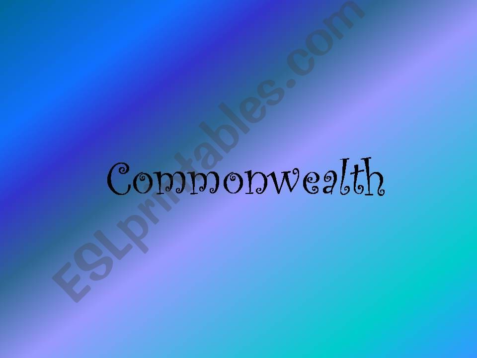 Commonwealth - English speaking countries