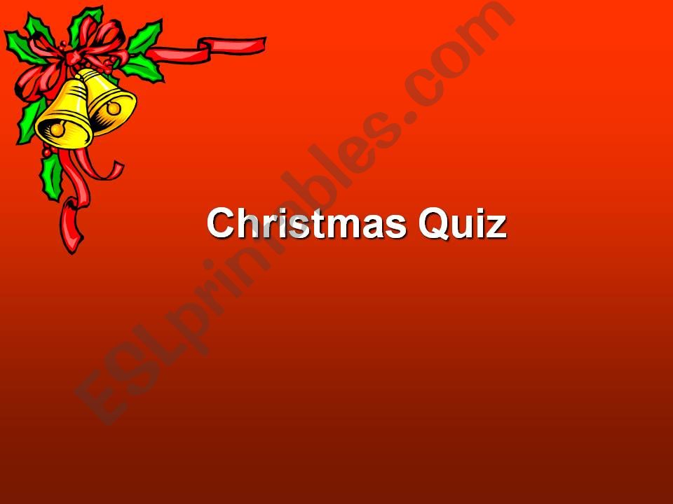 Christmas Quiz powerpoint