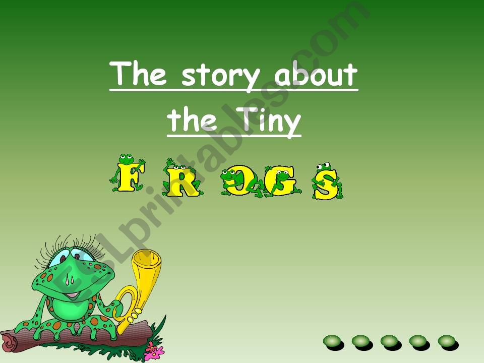 Very / Too - A story about tiny frogs