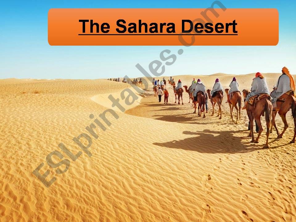 The Sahara Desert powerpoint