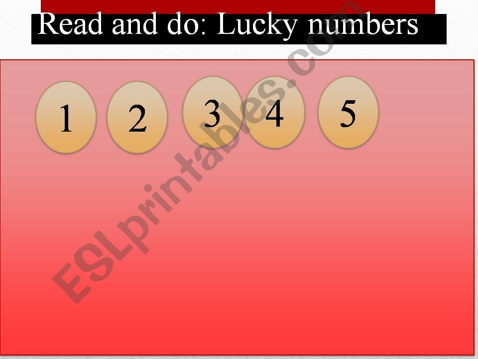 Lucky Number powerpoint