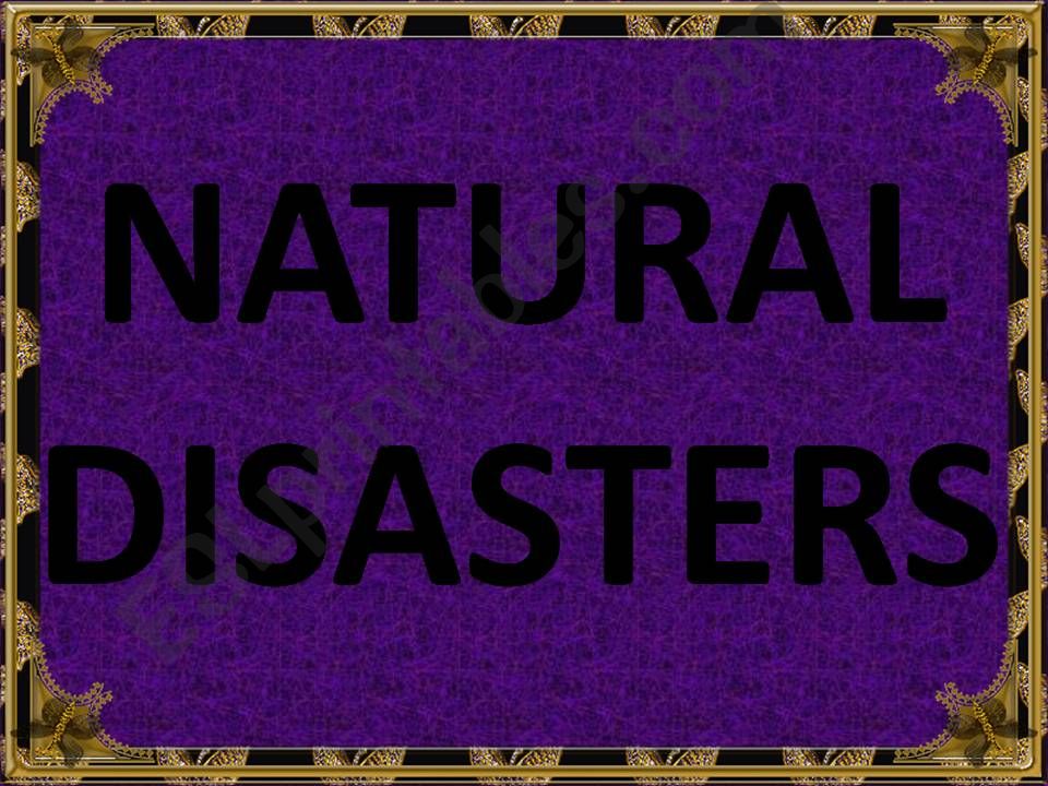 natural disasters powerpoint