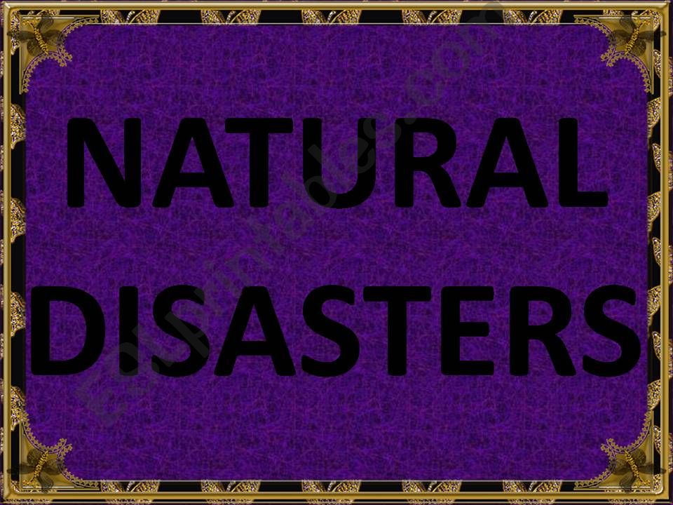 natural disasters powerpoint