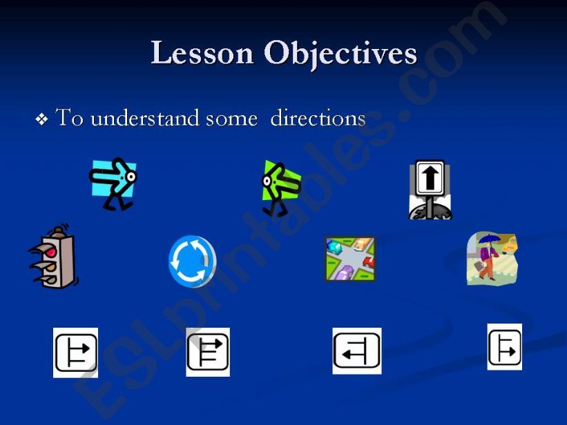 Learning to give directions powerpoint