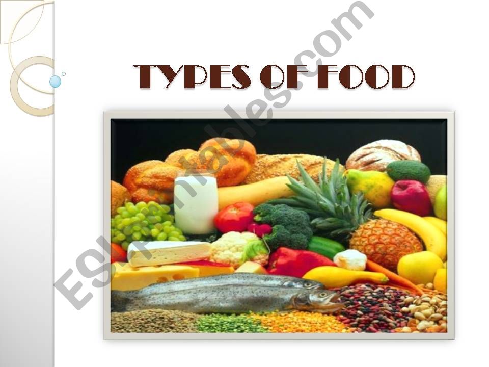 Types of food powerpoint