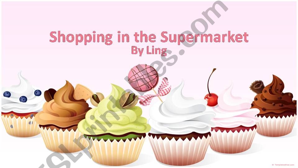 Shopping in the Supermarket powerpoint