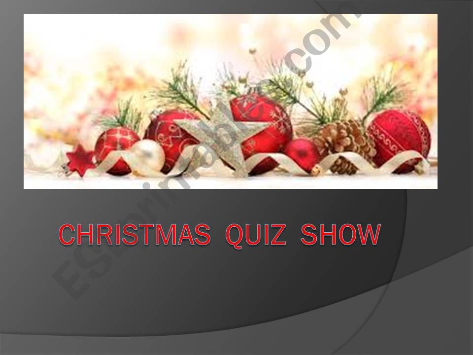 Christmas quiz show powerpoint