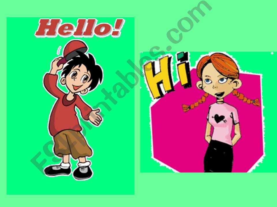 greetngs for 1st graders powerpoint