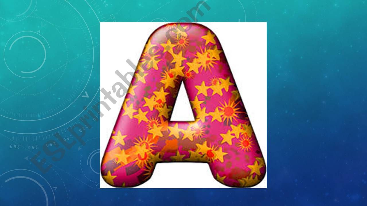 Letter A powerpoint
